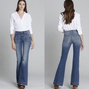 DRIFTWOOD Farrah High Rise Boho Retro Festival Flare Jeans Size 29 x 34” Inseam